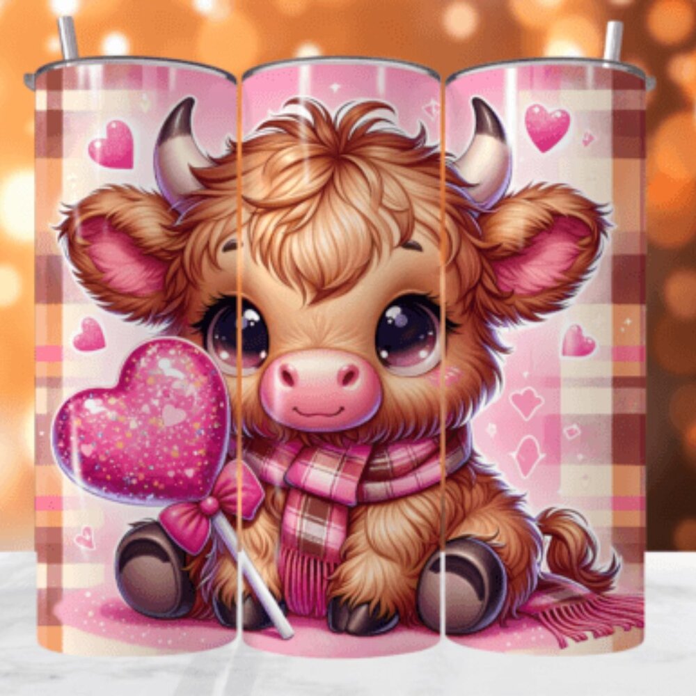 Love Themed 20oz Stainless Steel Tumbler with Lid & Straw Click for more Prints